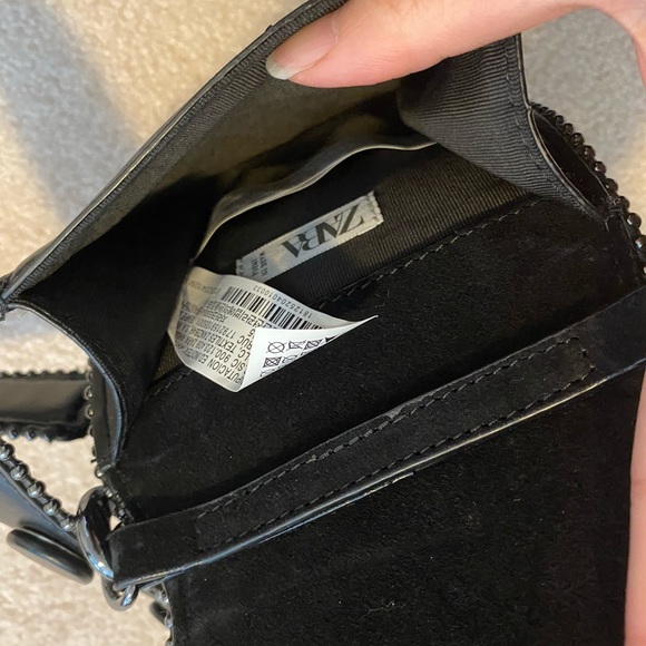 Zara Leather crossbody pouchette - Picture 3 of 5